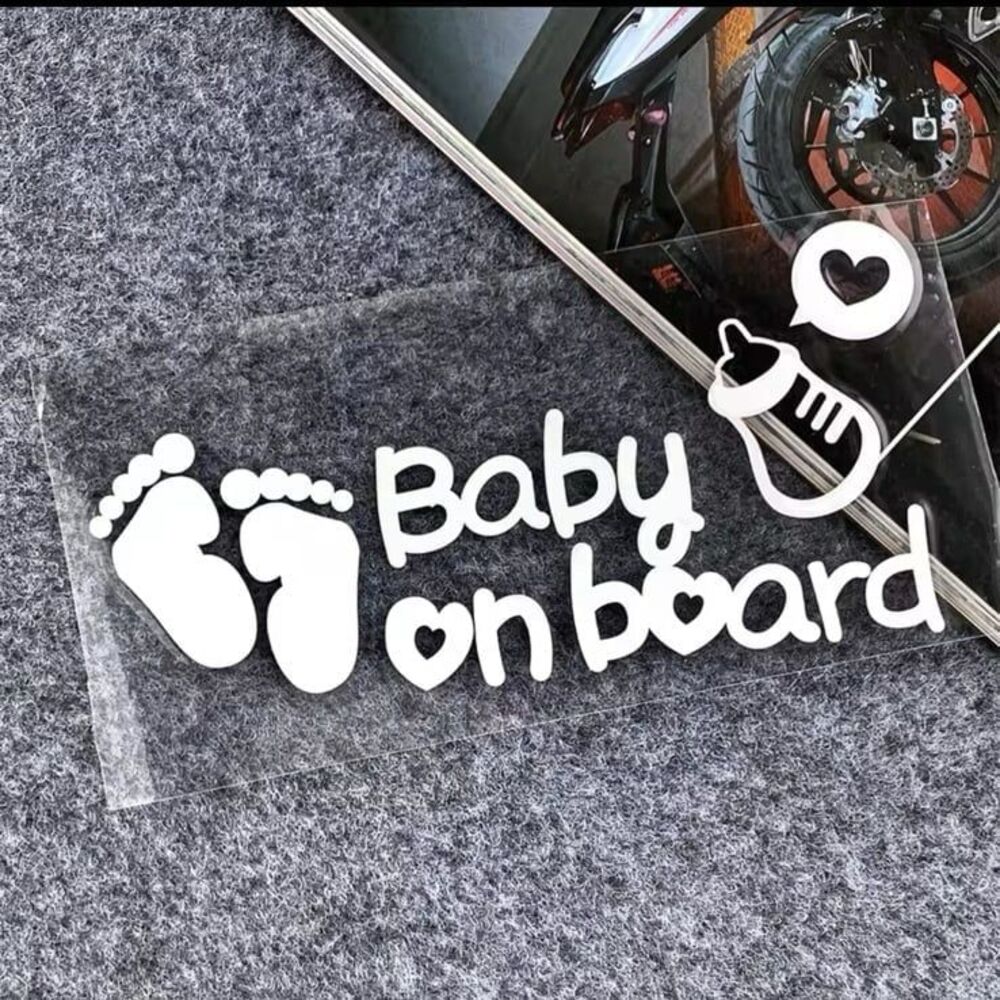 Baby on board car sticker